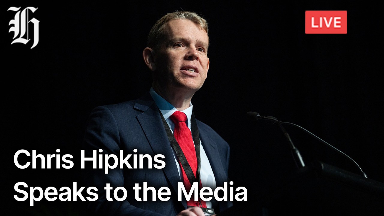 NZ Herald Live: Chris Hipkins speaks to the media at Climate Change and Business Conference