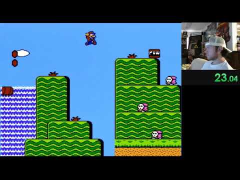 Super Mario Bros 2 Mario Only 1-1 Early Egg Cycle
