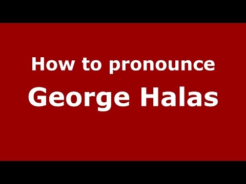 How to pronounce George Halas (American English/US)  - PronounceNames.com