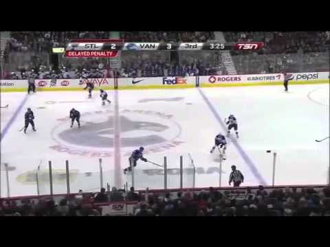 Vancouver Canucks kill the clock vs. St. Louis Blues -- March 19, 2013