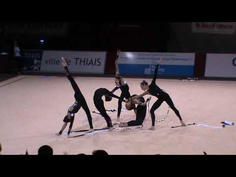 FRANCE 3 ribbons 2 hoops - 2012 Thiais Groups AA