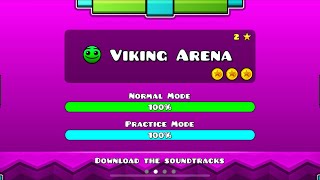 Geometry Dash Meltdown: “Viking Arena” (All Coins)