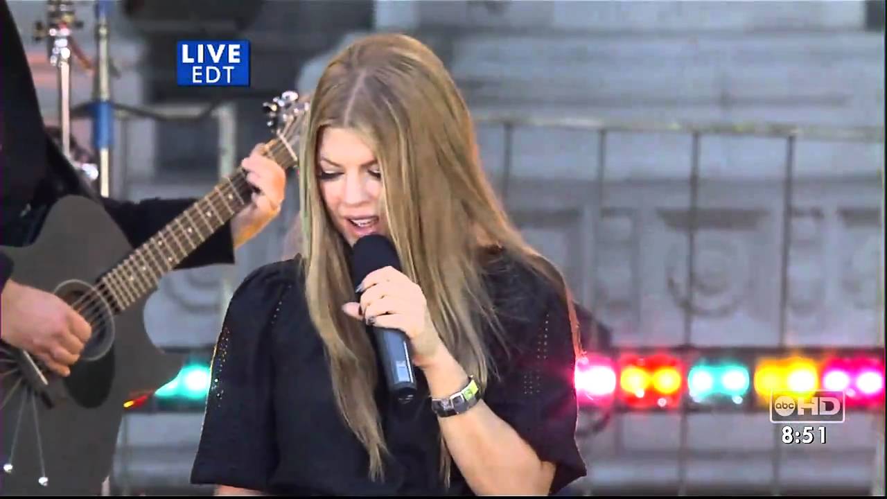 Fergie - Big Girls Dont Cry Live Good Morning America 방송 실황