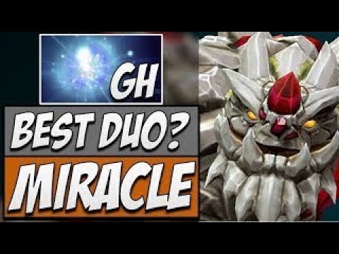 Miracle Tiny with GH IO - BEST DUO? | Dota 2 Pro Gameplay