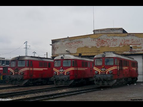 Trainspotting view Bulgaria:🎥BDZ Diesel locomotive 06 054 with train 10144 Svilengrad - Dimitrovgrad