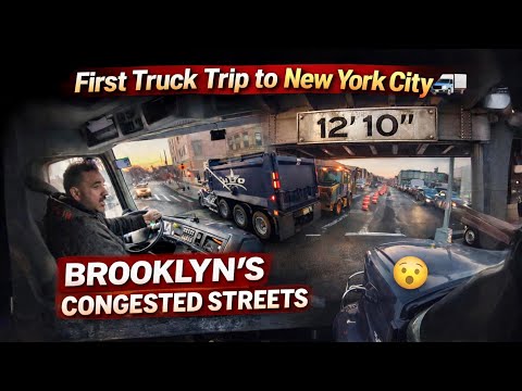 NEW YORK 's Congested city BROOKLYN | VOLVO TRUCK | Low Bridge | 809