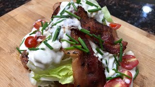 Frachelli's Wedge Salad w/ Homemade Blue Cheese Dressing & Thick Cut Dry-Rubbed Bacon