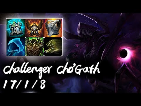 Challenger Cho'Gath Top vs Lucian | Giant Bug | Korea High Elo Replays