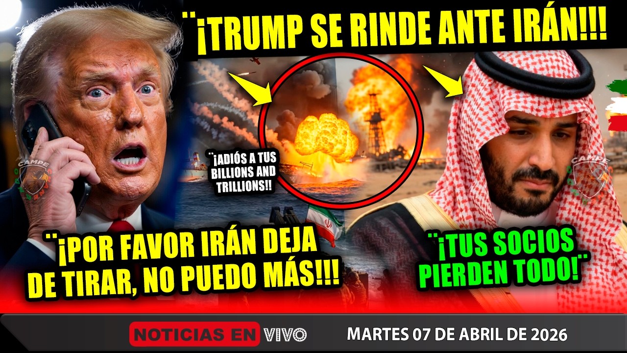 SORPRESOTA! TRUMP SE RINDE ¡ANTE IRÁN! PIDEN TEGUA FINAL ¡DÓLARES Y GASOLINA! NO AGUANTÓ MÁS FINAL