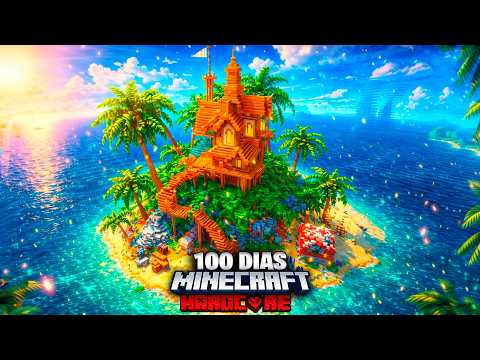 SOBREVIVI 100 DIAS CONSTRUINDO UMA ILHA NO MINECRAFT - O FILME