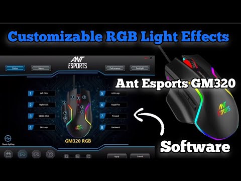 Ant Esports GM320 RGB Light effects and Software Download Ant Esports|Gaming Mouse|RGB Light Effect|