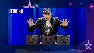El mago Leo Ramírez roba a Edurne su móvil en directo | Semifinal 4 | Got Talent España 2018