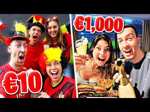 €10 vs €1000 VOETBAL KIJKEN!! *EURO 2020* #312