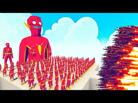 100x FLASH + 3x GIANT FLASH vs EVERY GODS - Totally Accurate Battle Simulator TABS