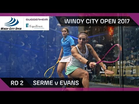 Squash: Serme v Evans - Windy City Open 2017 Rd 2 Highlights