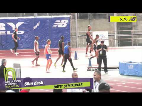 Boys 60m Semi Heat 1 - New Balance Indoor Nationals 2012