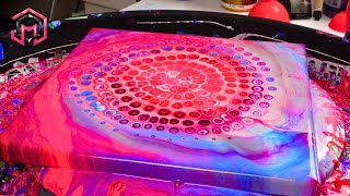 GHOST CHAMELEON SWIRL - Acrylic Pour Painting with a Loom at Home
