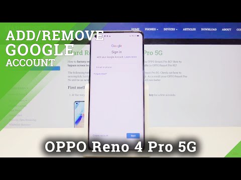 How to Add and Remove Google Account in OPPO Reno4 Pro 5G – Google Account
