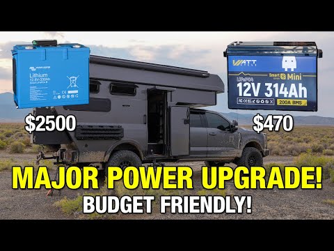 Major Budget Friendly Power Upgrades - Wattcycle 314ah Smart LifePo4 Batteries vs Victron