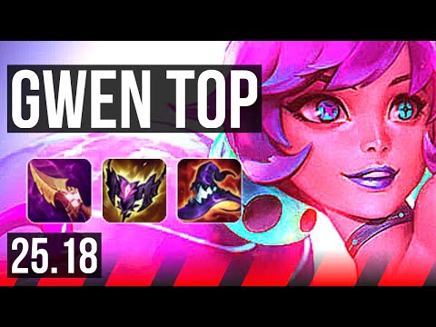 GWEN vs CAMILLE (TOP) | 6 solo kills | EUW Master | 25.18