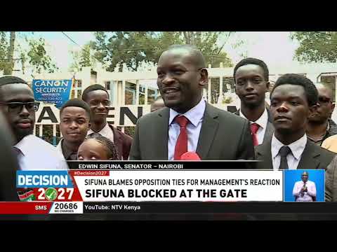 Sifuna raises concerns over freedom of association after being denied access to JKUAT meeting