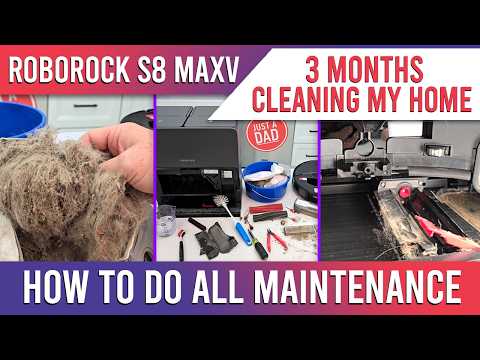 Roborock S8 MaxV Ultra Robot Vacuum & Mop How to do all Maintenace and Links to parts