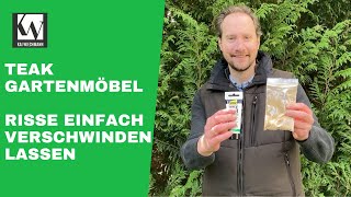 Teak Gartenmöbel reparieren - Risse schließen | Inside Kai Wiechmann