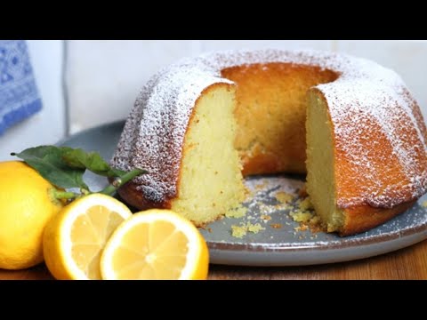 No eggs, no butter, no milk! Easy Vegan Soft Lemon cake (fasting recipe)