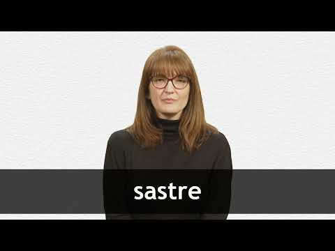 How to pronounce SASTRE in European Spanish