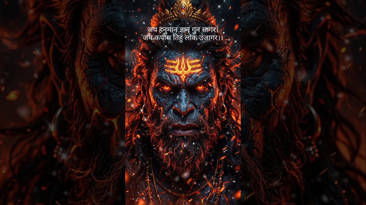 3 मिनट मैं सम्पूर्ण हनुमान चालीसा 🙏🙏