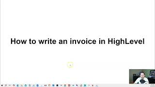 How to create an invoice in HighLevel