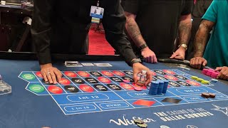 $500 Buy-in | My neighbor hit $3k | Live Roulette at the biggest casino in the 🌎