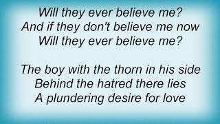 Jeff Buckley - The Boy With The Thorn In His Side Lyrics