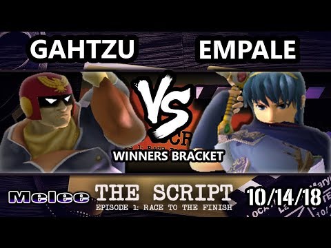 The Script -  Gahtzu (Captain Falcon) Vs.  Empale (Marth) - Smash Melee Winners Top 64