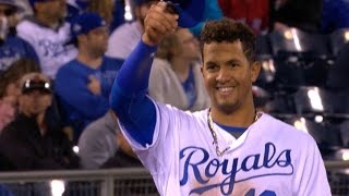 BOS@KC: Cuthbert records three hits, makes nice catch