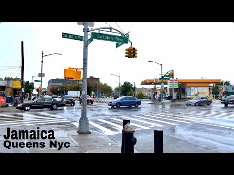 Jamaica Queens NYC On A Rainy Autumn Day 2022