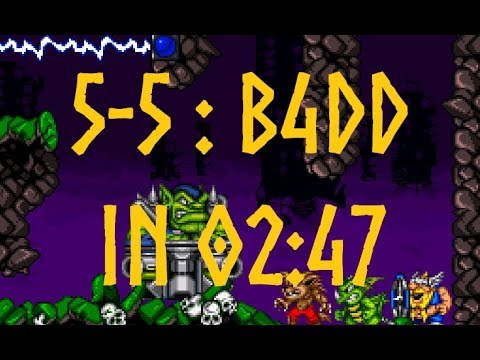 The Lost Vikings 2 - B4DD (Level 5-5) in 2:47