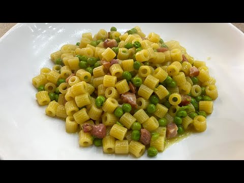 PASTA E PISELLI CON PANCETTA