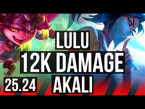 LULU vs AKALI (TOP) | 12K damage | EUW Master | 25.24