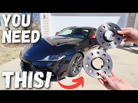 How To Install Wheel Spacers! Toyota Supra Perfect Stance