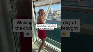 The cruise ship brought us back home, RUDE!