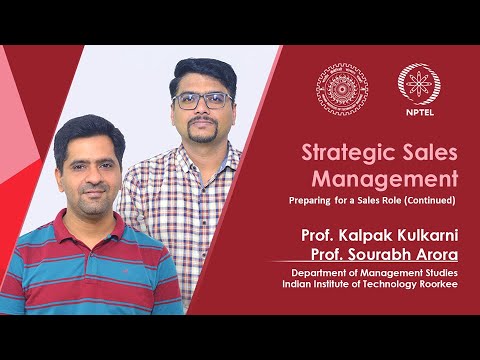 Strategic Sales Management Prof sourabh arora Prof kalpak kulkarni