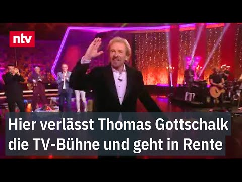 Hier verlässt Thomas Gottschalk die TV-Bühne - Moderator-Legende geht in Rente | ntv