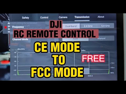 DJI RC REMOTE CONTROL CE MODE TO FCC MODE SO EASY (FREE)