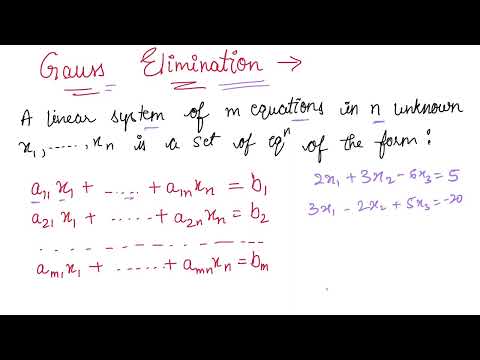 Gauss Elimination - Matrices