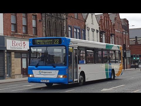 VERY RARE: Route E1 | NK04NPX/34611 - Stagecoach North East: Dennis Dart SLF/Transbus Pointer 2