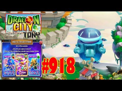 Dragon City "Capítulo 918 - Vuelo al Espacio Exterior: Isla de la Misión Lunar" por Tony