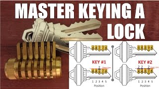 How to Master Rekey a Schlage deadbolt changing the combination of a pin tumbler lock using two keys