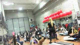 preview picture of video 'Monya fitness Giwa Un'oretta facile cardio soprattutto  ma anche di addominali e squat monopodalici'
