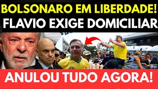 URGENTE: BOLSONARO EM LIBERDADE! FLÁVIO EXIGE PRISÃO DOMICILIAR!